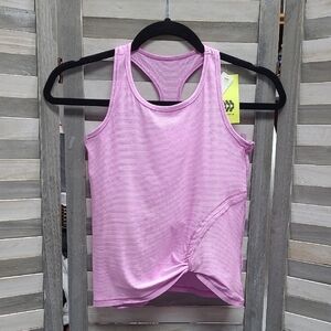 Purple Fitted Crop Tank Top | All in Motion | Large (10/12)